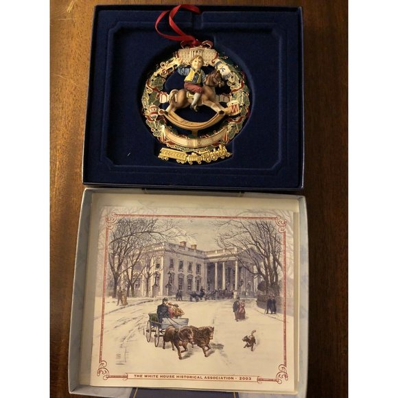 White House Historical Association Christmas 2003 Ornament with Original Box - Picture 3 of 5
